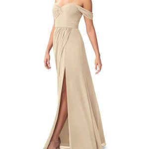 Azazie bridesmaid dress in Millie - champagne